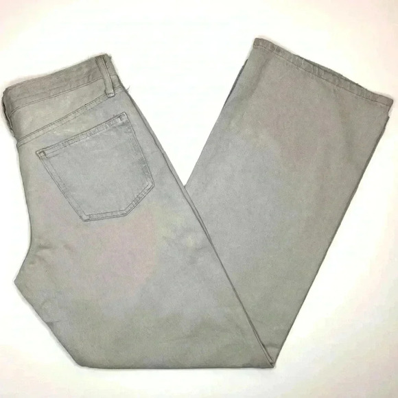 Zara Womens Mid Waist Wrinkle Effect Coated Jeans Wide Leg Size 4 - Picture 10 of 10